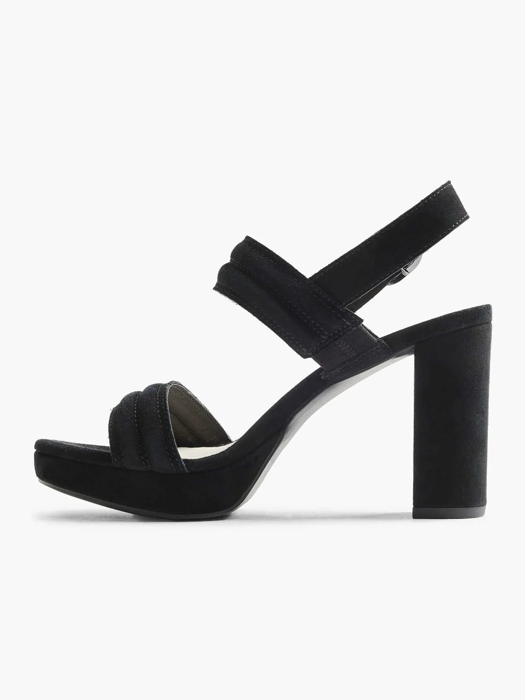 5th Avenue Sandalen-Zwarte Suede Sandalette