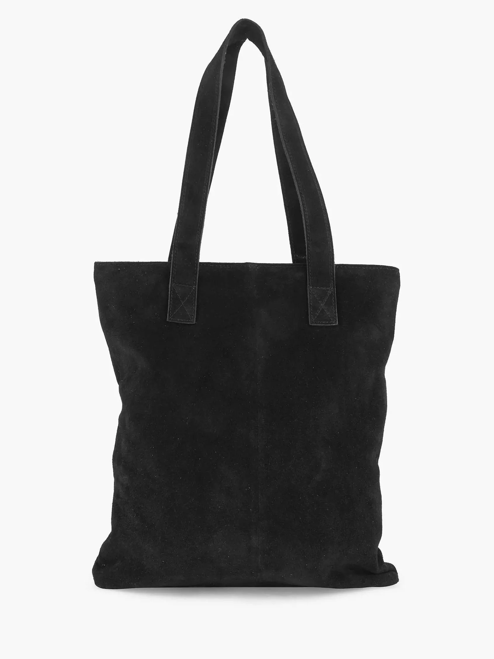 5th Avenue Online Exclusive Accessoires-Zwarte Suede Schoudertas