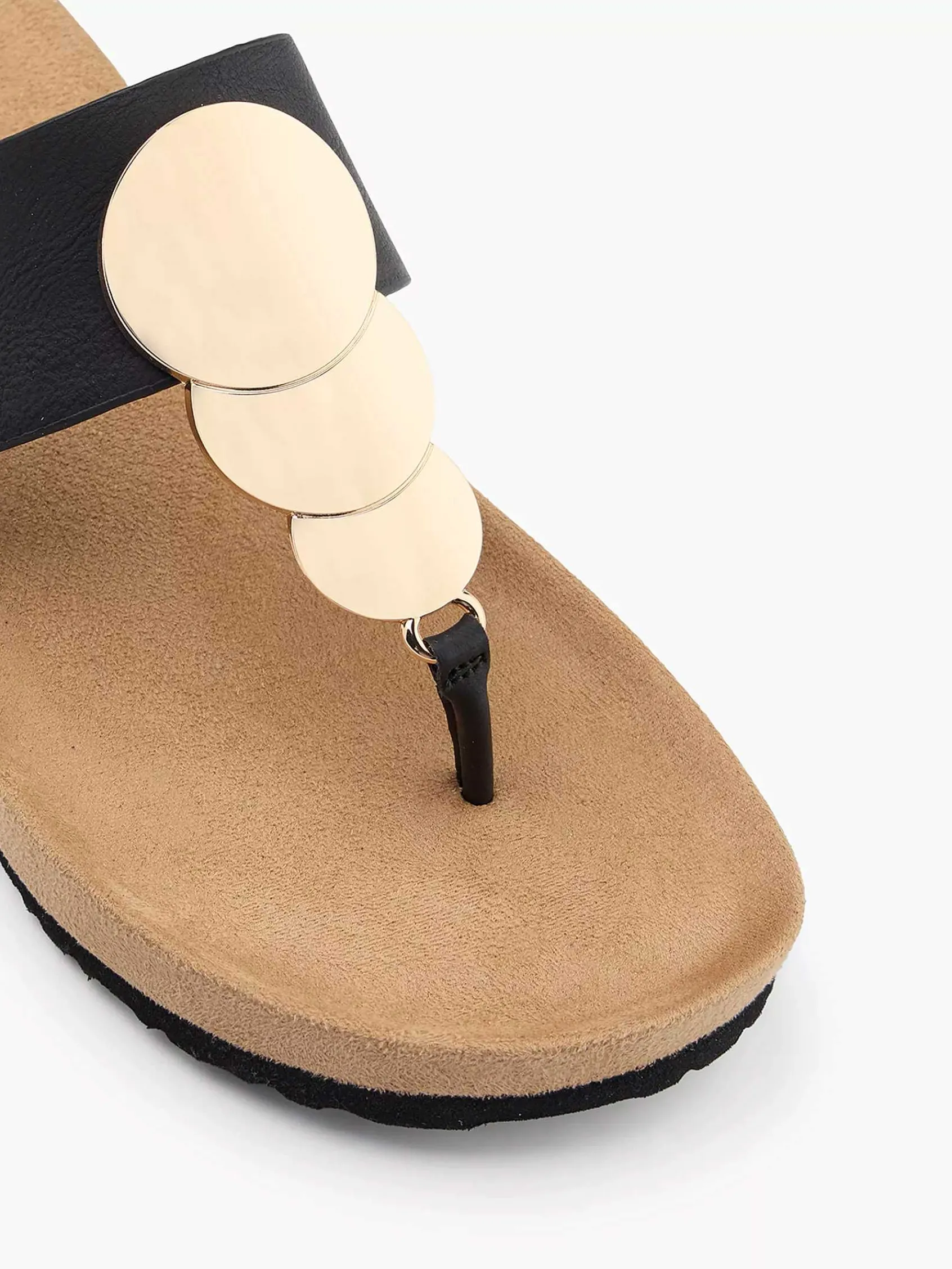 Graceland Slippers-Zwarte Teenslipper