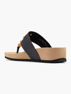 Graceland Slippers-Zwarte Teenslipper
