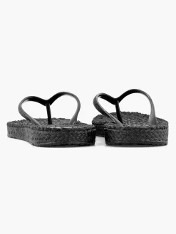 Blue Fin Slippers-Zwarte Teenslipper