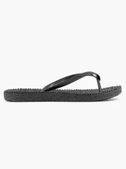 Blue Fin Slippers-Zwarte Teenslipper