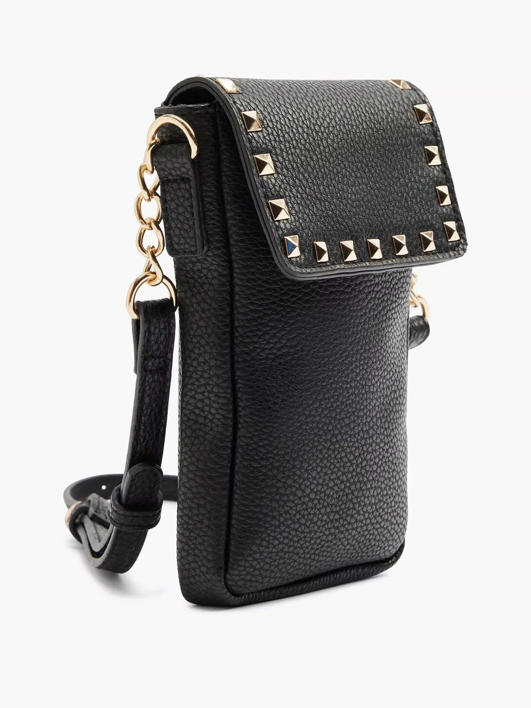 Oxmox Online Exclusive Accessoires-Zwarte Telefoontas Studs