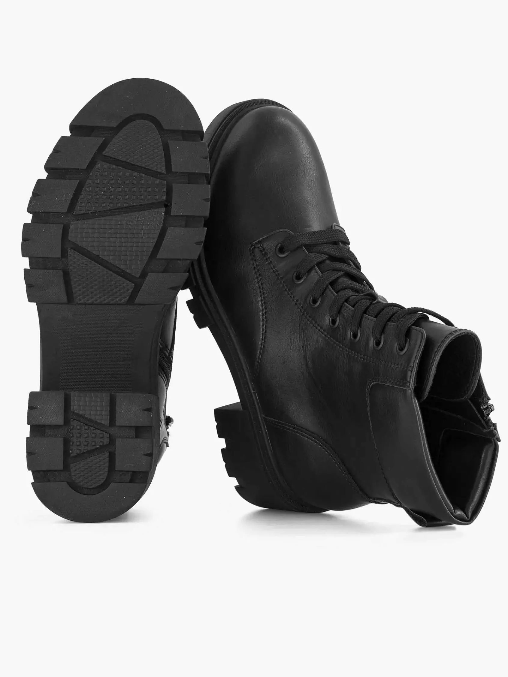 Graceland Enkellaarzen & Boots-Zwarte Veterboot