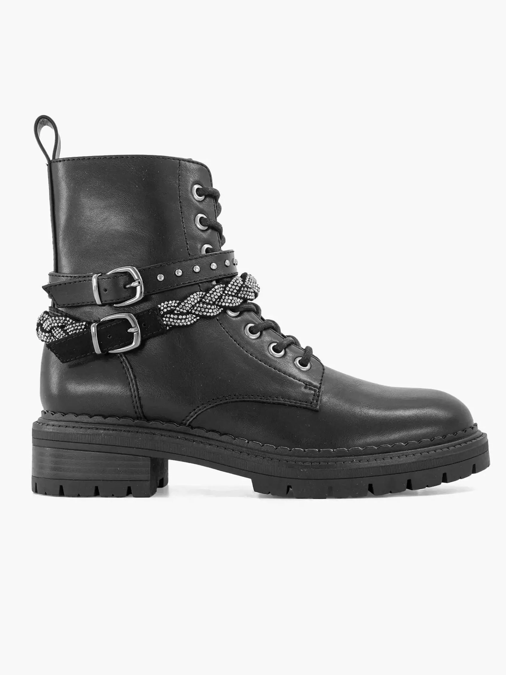 Graceland Enkellaarzen & Boots-Zwarte Veterboot