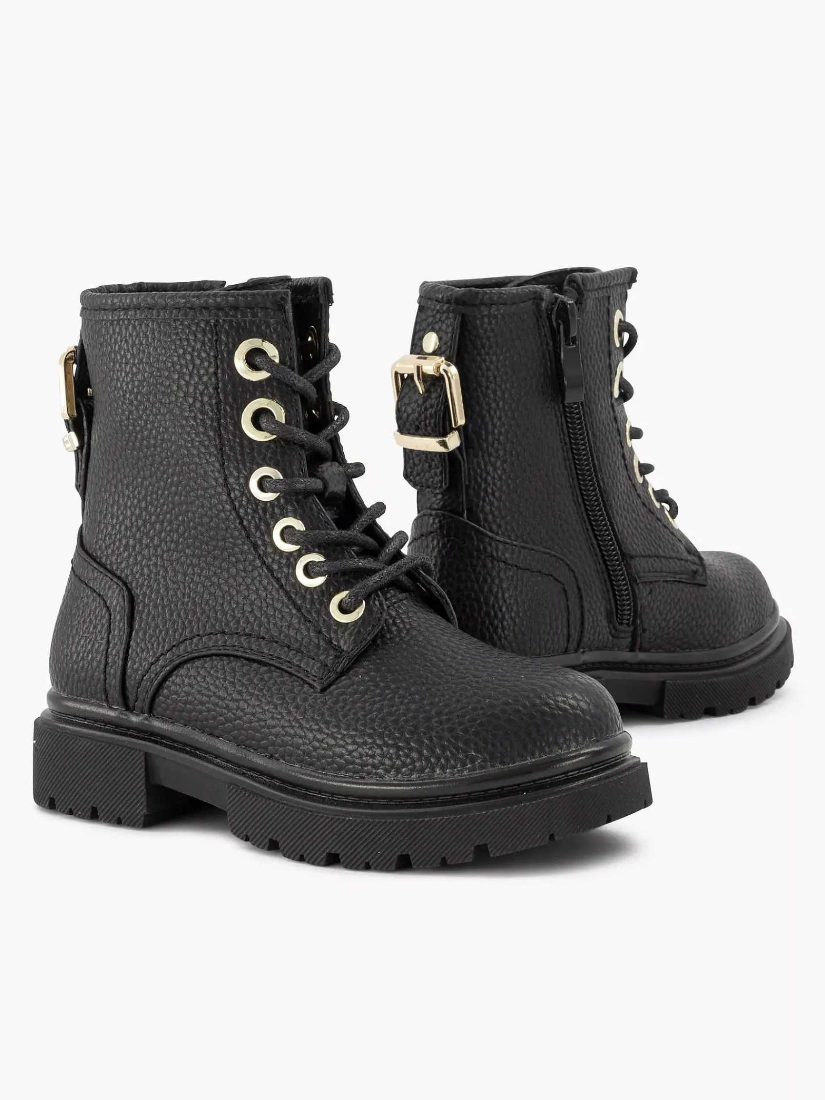 Oxmox Jongensschoenen-Zwarte Veterboot