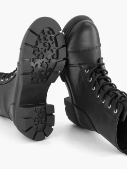 Oxmox Jongensschoenen-Zwarte Veterboot