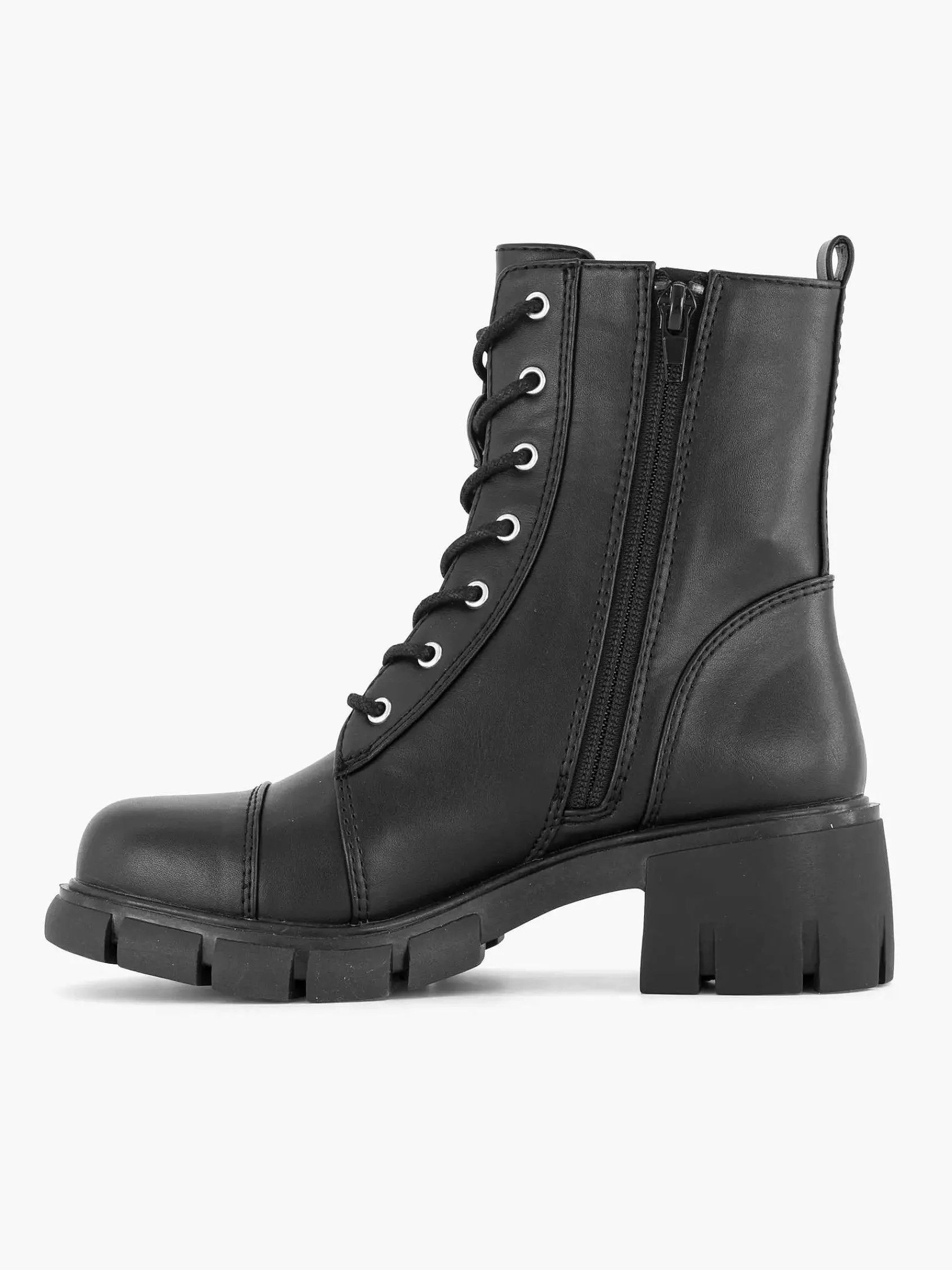 Oxmox Jongensschoenen-Zwarte Veterboot