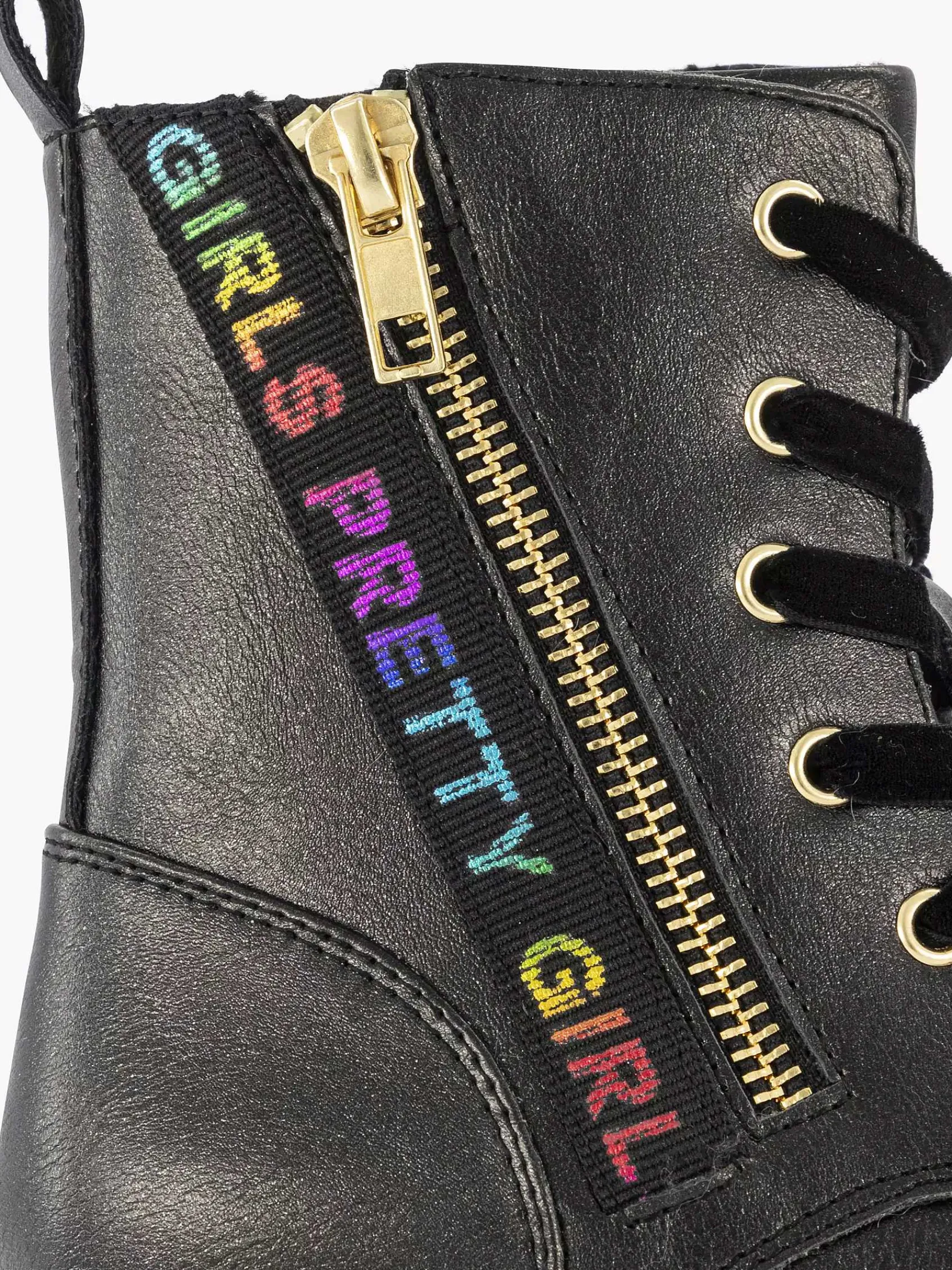 Graceland Jongensschoenen-Zwarte Veterboot