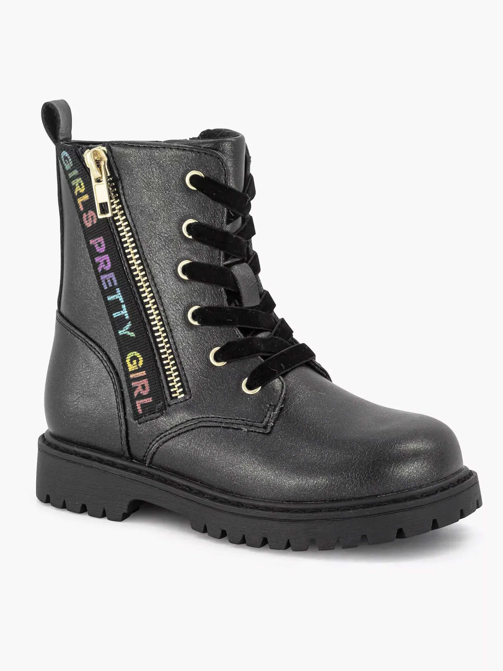 Graceland Jongensschoenen-Zwarte Veterboot