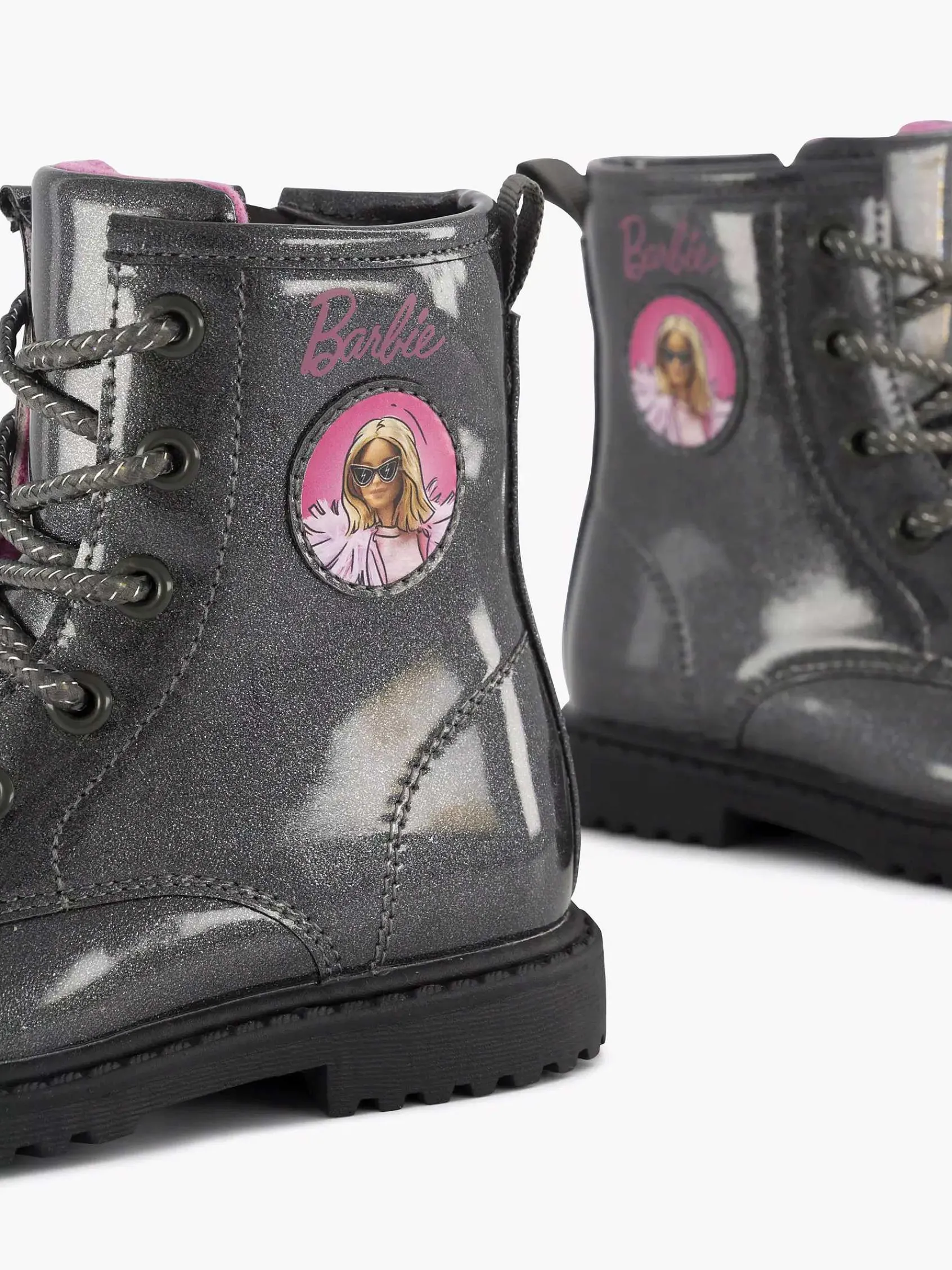 Barbie Jongensschoenen-Zwarte Veterboot