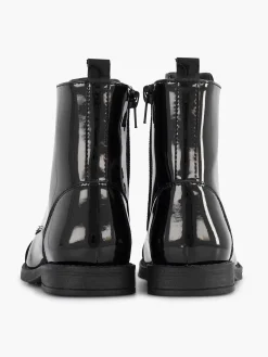 Graceland Jongensschoenen-Zwarte Veterboot Lak