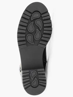 Graceland Enkellaarzen & Boots-Zwarte Veterboot Lak