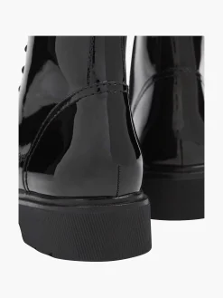 Graceland Enkellaarzen & Boots-Zwarte Veterboot Lak