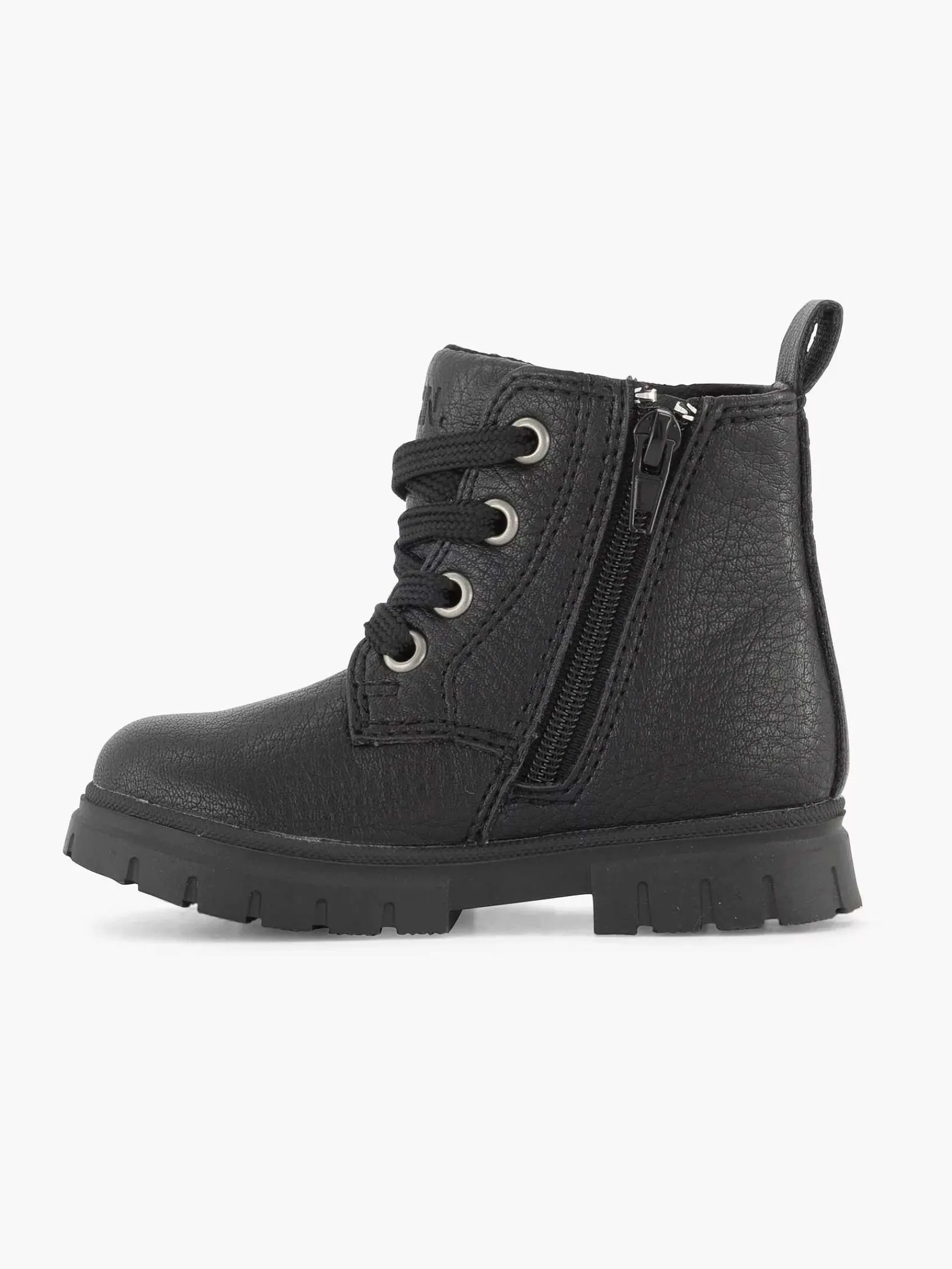 Graceland Jongensschoenen-Zwarte Veterboot Sterretje