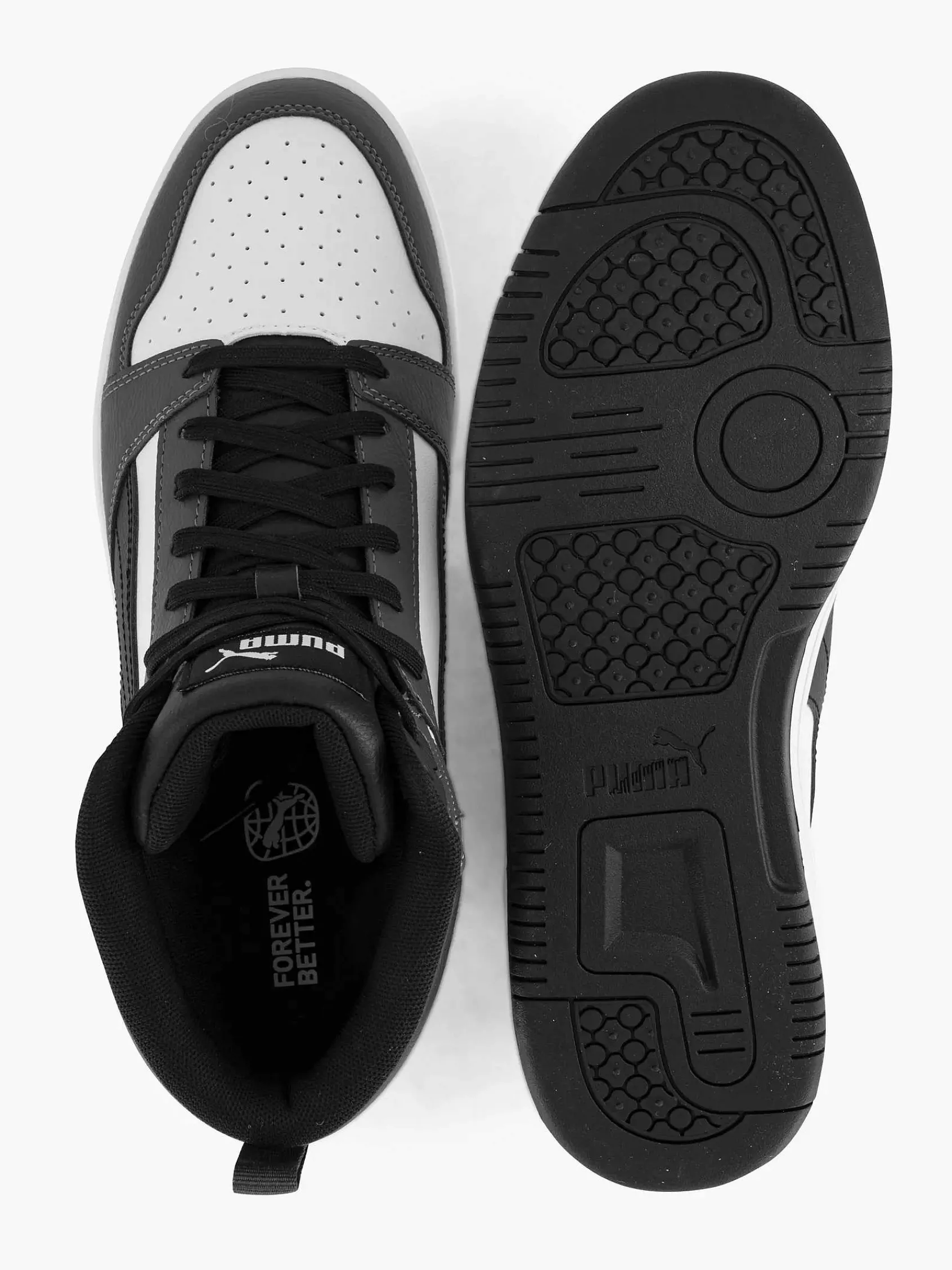 Puma Sneakers-Zwart/ Witte Rebound V6